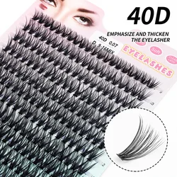 10D/20D/30D/40D Eyelashes Extension 280 Bundles Natural Thick Mink Faux Eyelash 3D Russia Individual Makeup Lash Cluster Lashes