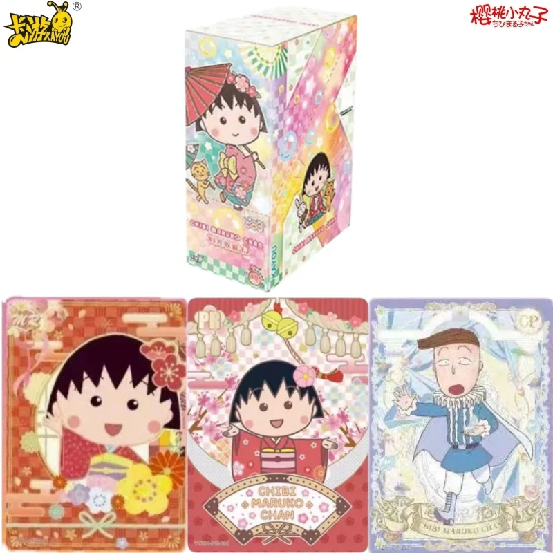 KAYOU Genuine Chibi Maruko-chan Card Chunzhenbao Animation Comic Cartoon Periphery Collect Card Toy for Children Holiday Gift