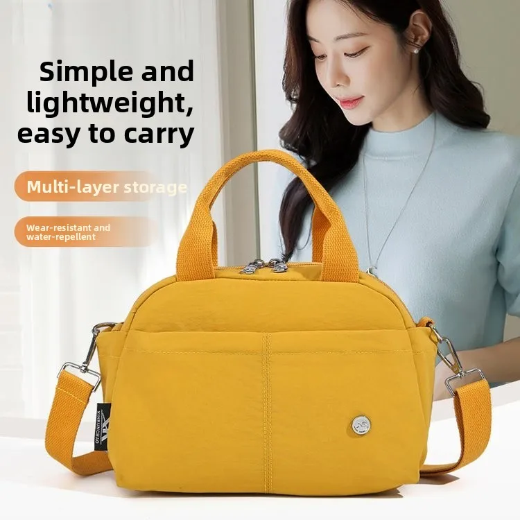 

Casual Nylon Crossbody Bag Multi-Layer Women's Single oulder Bag Faionable Korean Sle Versatile Ladies Handbag Waterpro...