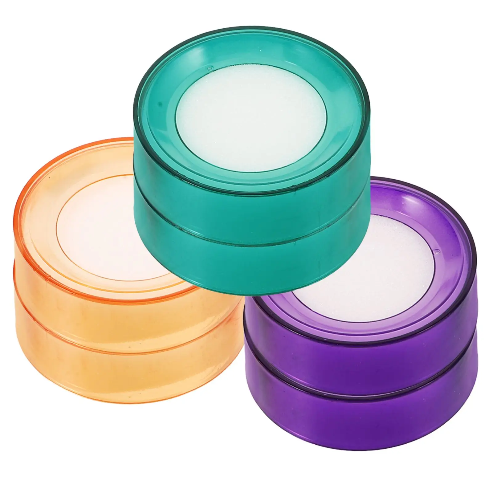 

6 Pcs Finger Moistener Sponge for Counting Sorting Bank Teller Cashier Tool Wet Hand Pad Money Office Efficiency