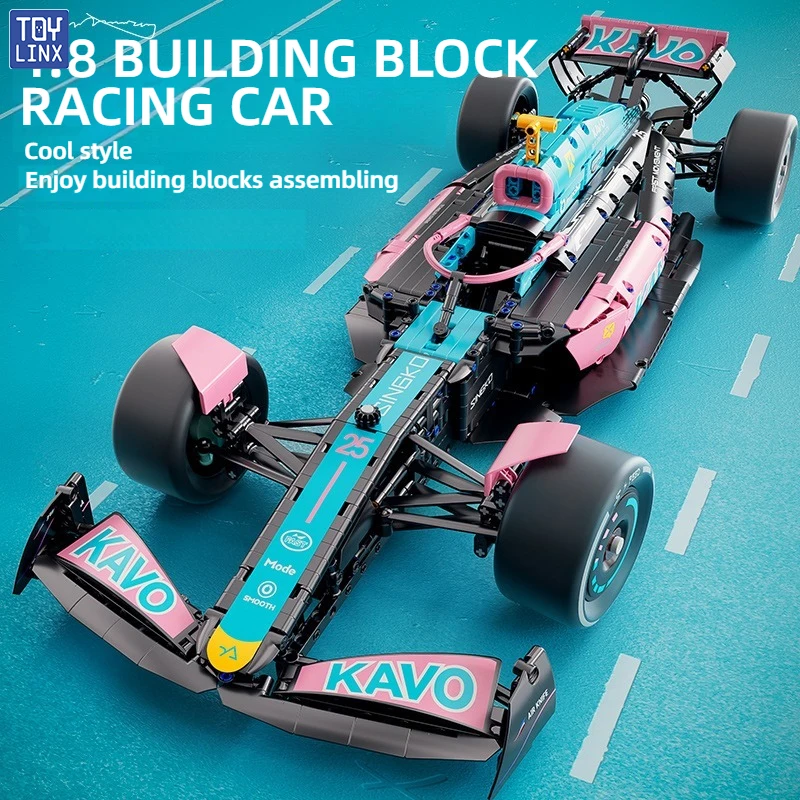 

New racing car building collection, building block collection, car assembly, cool collection, model car kits, birthday gifts