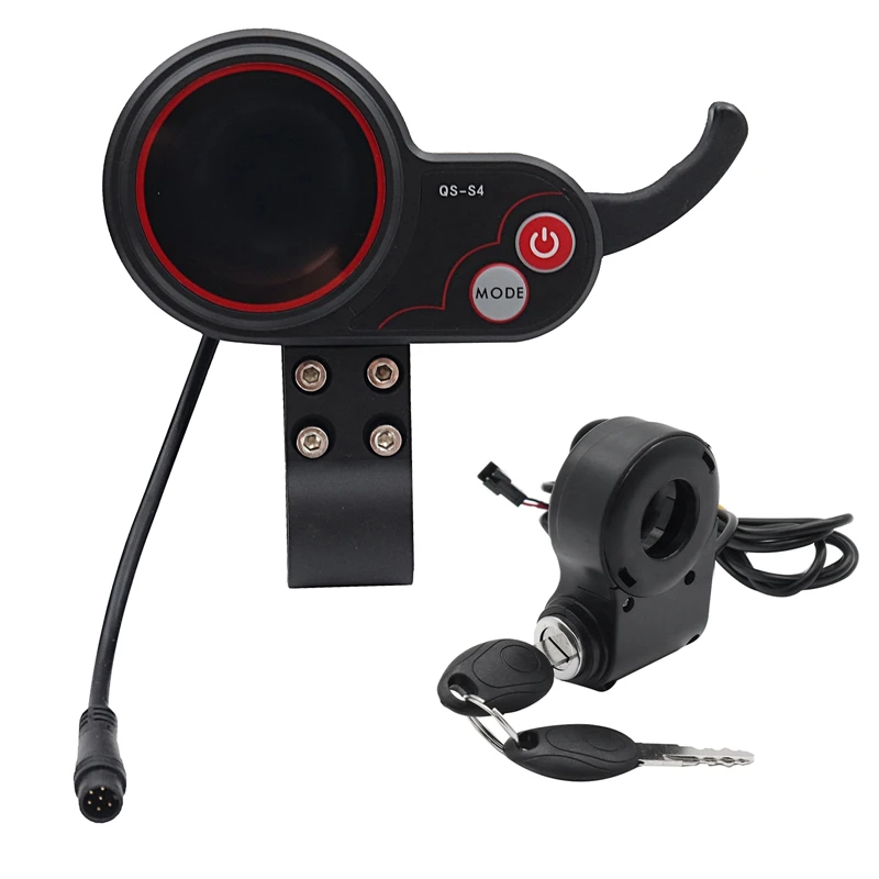 

Дроссельная заслонка QS-S4 36V-60V с ЖК-дисплеем и замком зажигания для электросамокатов Zero 8, 9, 10, 8X, 10X, 6-контактный дисплей [JQ-EN&RS]