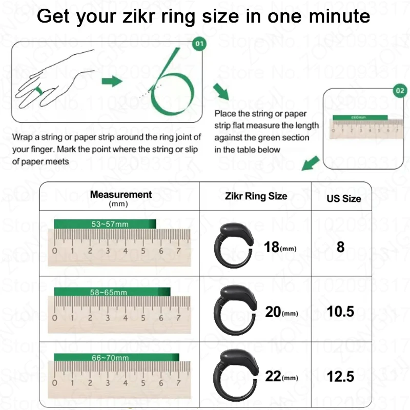 Weslamic Smart Tasbeeh Zikr Ring Islamic Tally Digital Counter for Muslims Praise Prayer Reminder Magnetic Charging Waterproof