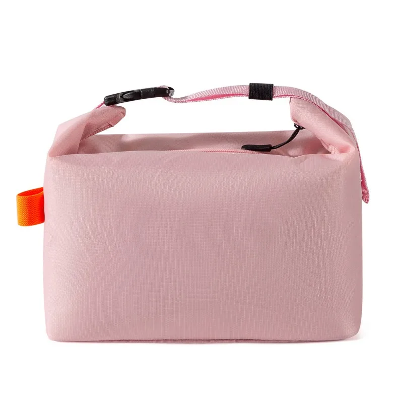 1pcs Light Fresh Oxford Thermal Lunch Bag Large Capacity Multi Storage Pocket Light Hand Carry Outdoor Breakfast Insulated Tote