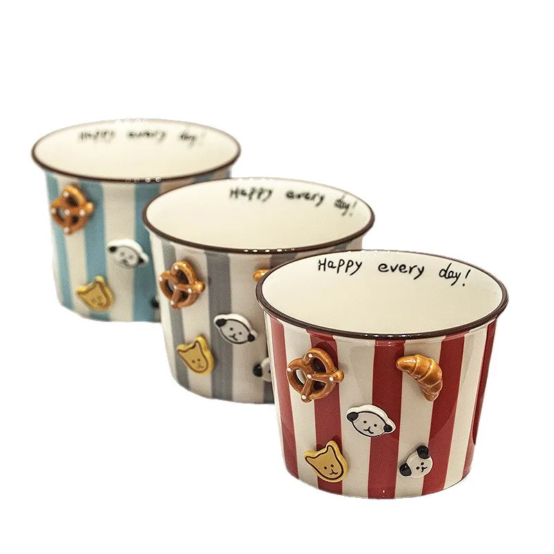 

Cute Eating Bowl Instant Noodle Bowl, High Value Rice Bowl Ceramic Salad Bowl