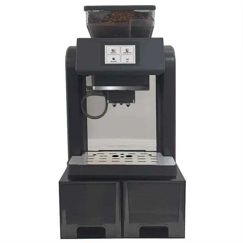 19 Bar Pressure Pump One Touch Cappuccino Commercial Fully Automatic Coffee Machine with Big Bean Container