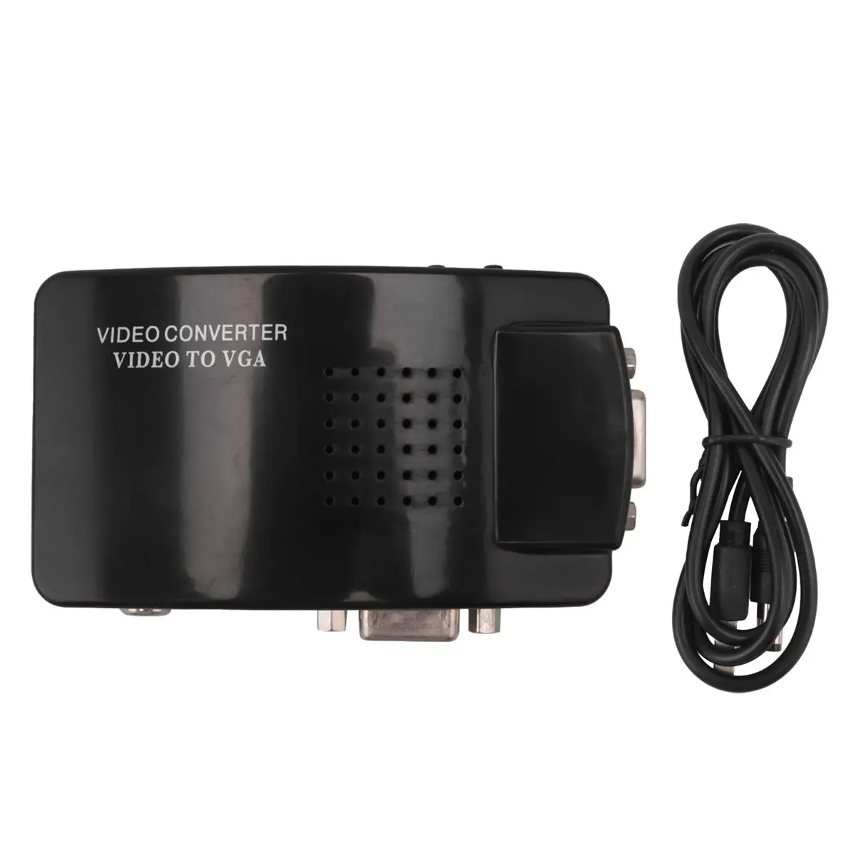 N05R AV to VGA Adapter VGA Converter PC Composite S-Video AV Input to PC VGA LCD Output Converter Switch Box