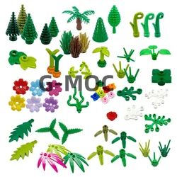 G-MOC Buildings Blocks 32606 6064 2417 2423 3741 2435 33291 6255 Plants Tree Leaf Flower Grass Bush Military City Kids Toys