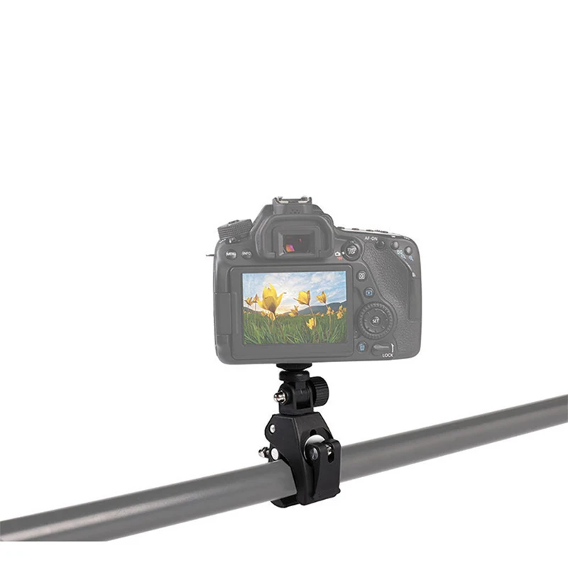 Camera Clamp Mount for Gopro Motorcycle Bicycle Handlebar Clamp Bracket for Insta360 Go Pro DJI Sports Camera Accessories