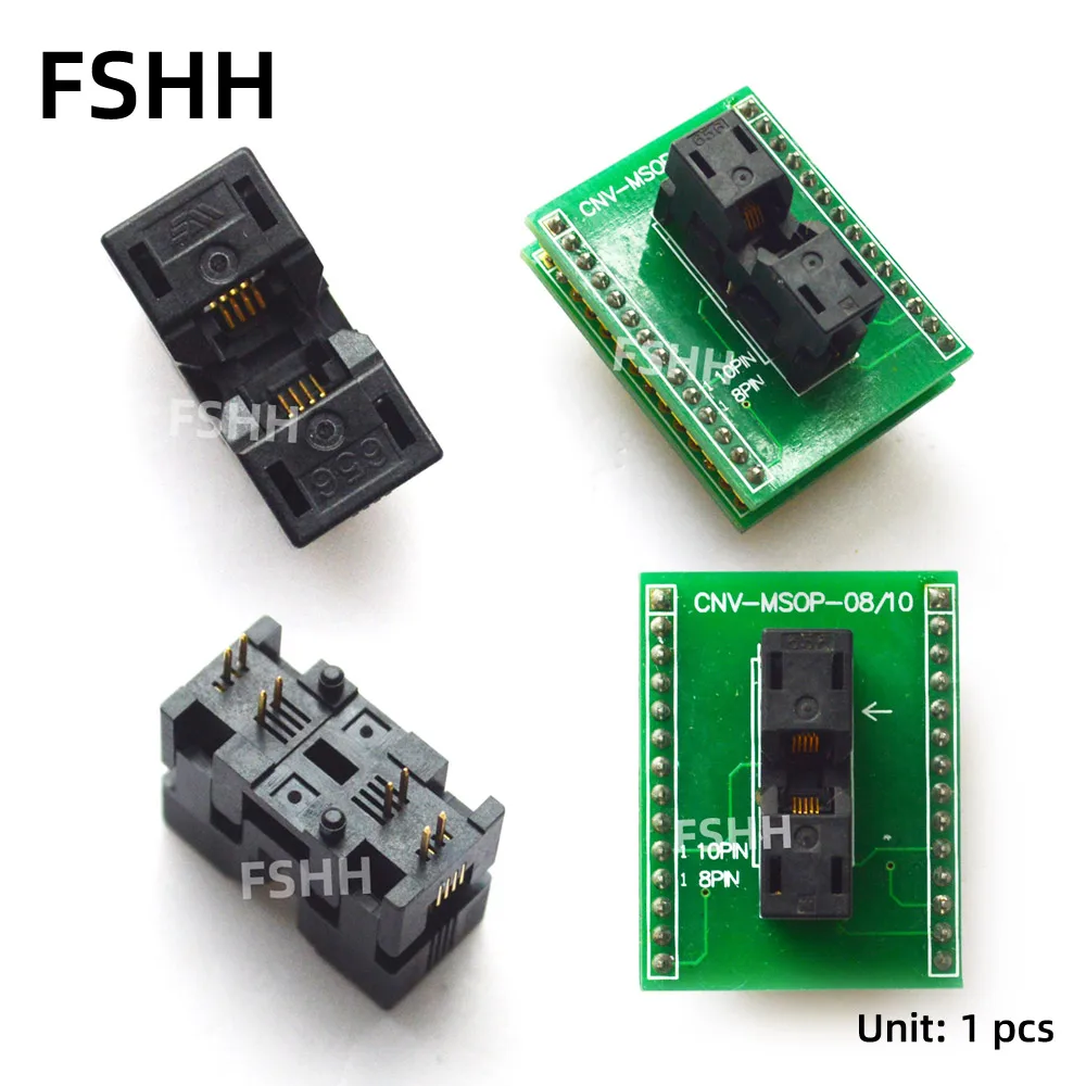 

CNV-MSOP-8 adapter MSOP8 to DIP8 IC Test Socket WL-MSOP8-U1 programmer adapter 0.65mm 4.9mm