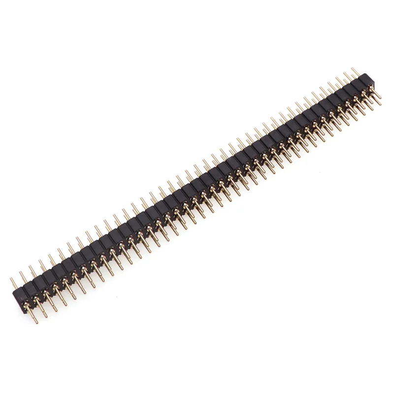 5 adet yuvarlak delik Pin başlığı 2.0MM/2.54MM Pitch sıra dişi/erkek, tek sıra 1x40P satır 2x40P çift sıra Pin yuvarlak Pin altın kaplama