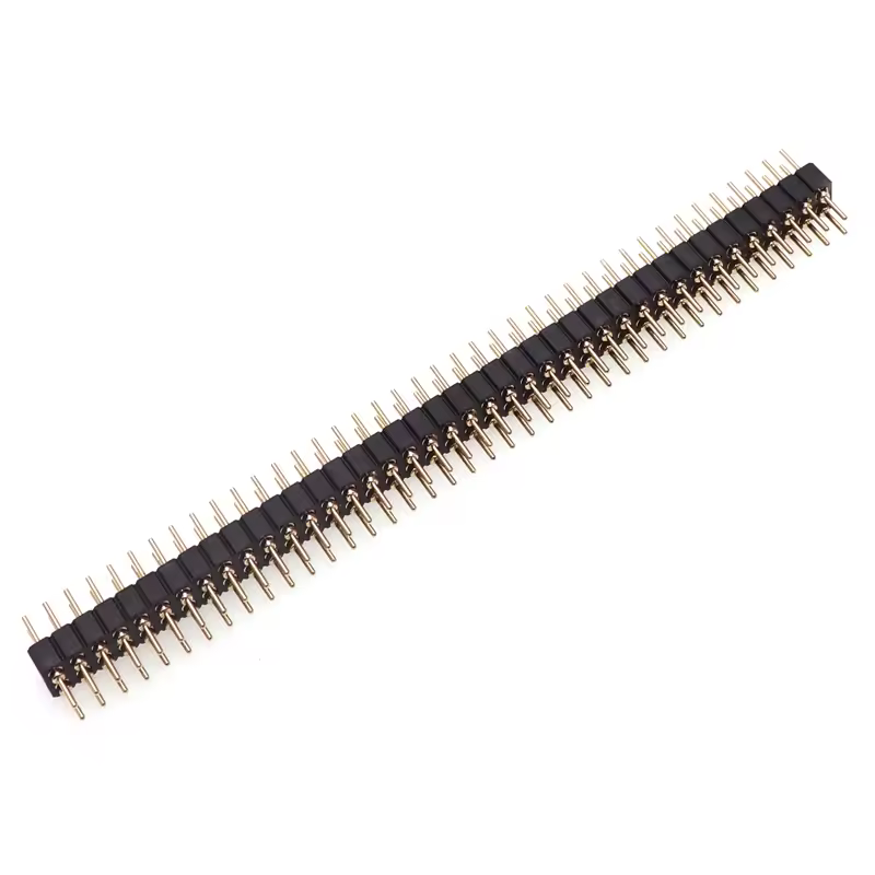 5 Pcs Round Hole Pin Header 2.0MM/2.54MM Pitch Row Female/Male, Single Row 1x40P Row 2x40P Double Row Pin Round Pin Gold Plated - Image 4