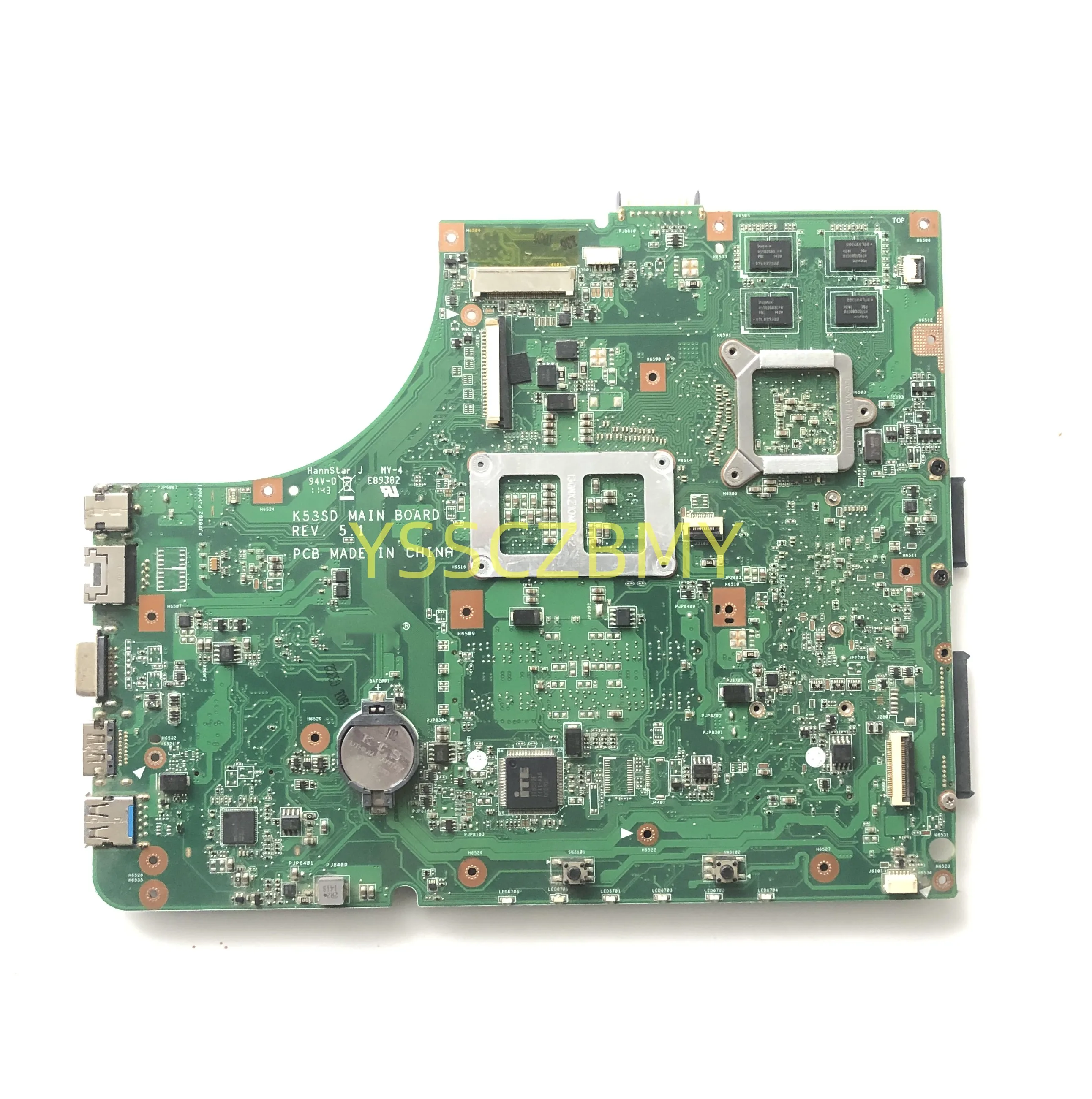 NOKOTION N3EMB1300 A53E A53S K53E X53E K53S K53SD MAIN BOARD for ASUS k53SD PC Motherboard HM65 DDR3 GeForce 610M 2G Free CPU