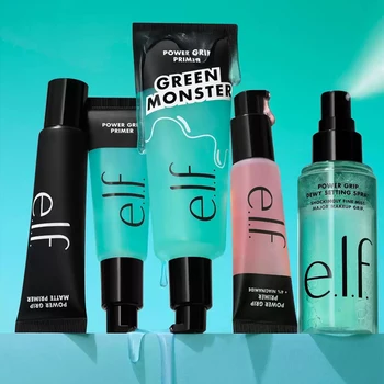 Elf Green Primer Silky Liquid Primer with A Weightless Feel Grips Makeup for Long-lasting…