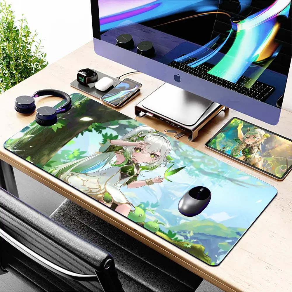 Genshin Impact Nahida Luxury Mouse Pad Large Anime Desk Mat Luxury Desktop Cartoon Gaming Gamer Keyboard Office Computer Cushion