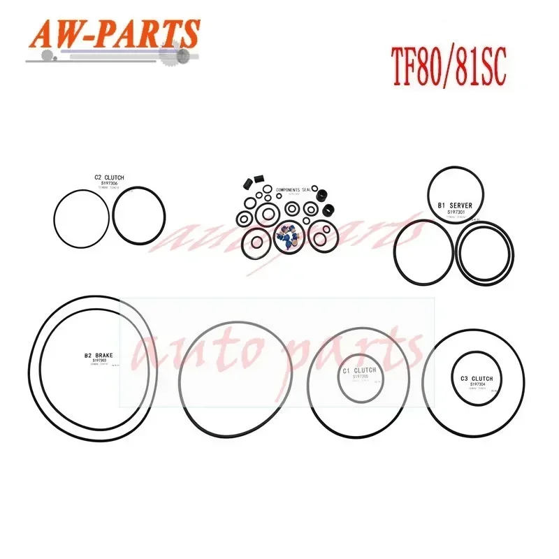 Automatic Transmission Seal Ring Kit TF80-SC TF80SC  Repair Pack for Mazda Volvo Ford Mondeo Car Parts Auto Accessories K197A