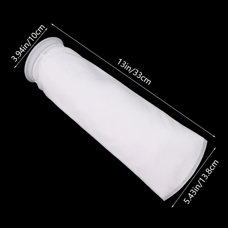 1PCS Aquarium Filter Socks Bags 50/75/100/150/200 Micron Reusable Fish Tank Felt Filter Bags For Fish Tank Filtration Pond