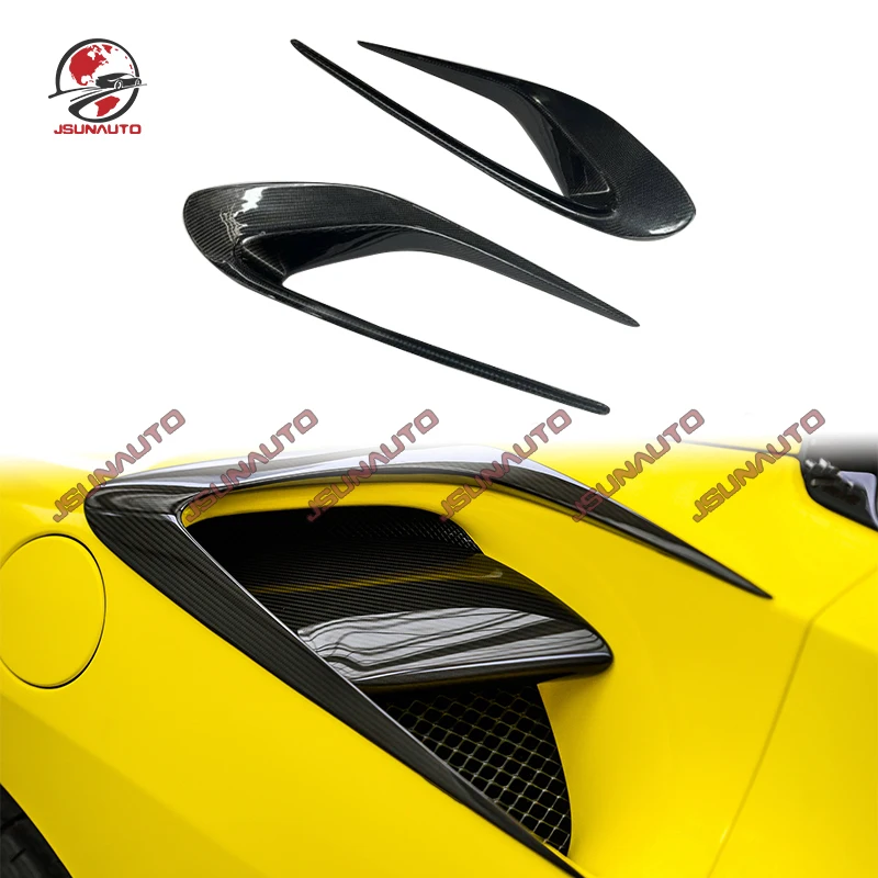 

Carbon Fiber Car Accessory For Ferrari 488 M Style Rear Side Air Vents For 488 Intake Cover Carbon Trims For Ferrari 488 MSY