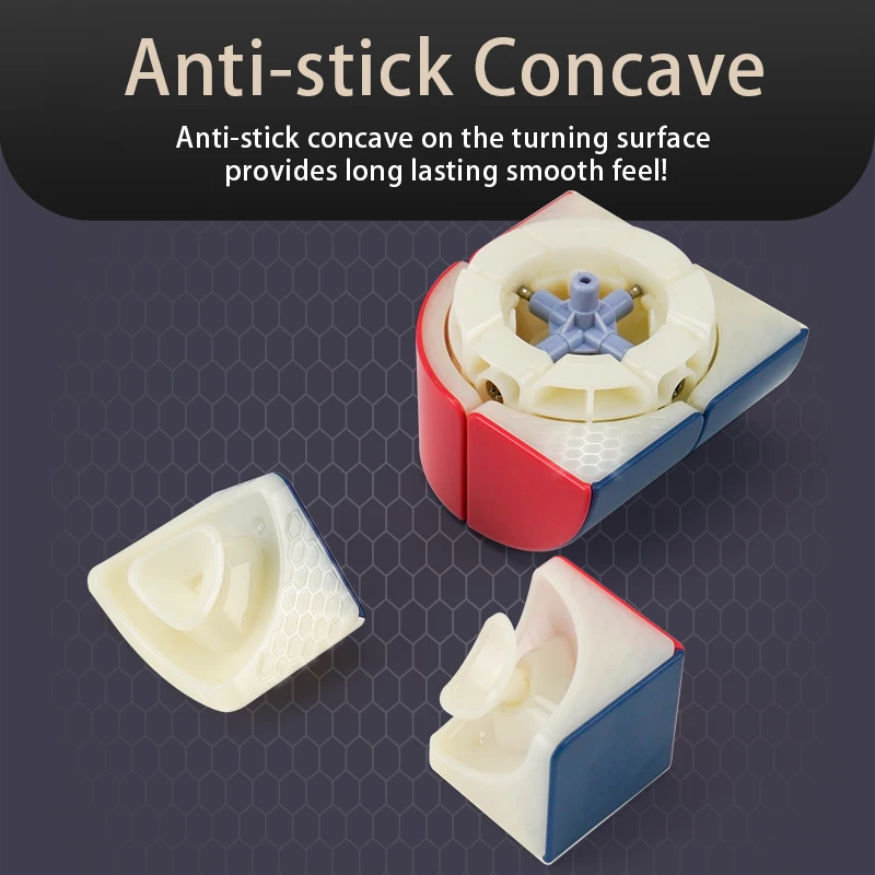 Diansheng 2x2 Penrose Cube Cube de vitesse magique jouets Fidget professionnels