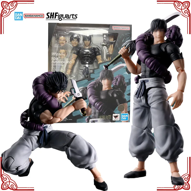 

In Stock Genuine Bandai Jujutsu Kaisen Model Kit SHF Fushiguro Toji Anime Action Figure Collection Finished Model Boys Toys Gift