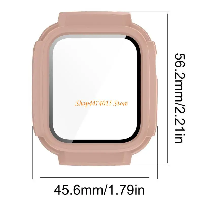 K1AA Watch Housing Protector Case with Screen Protector Film for T6C Watch Dustproof Cover Case Caseproof Case