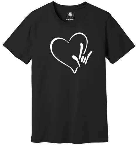 Sign Language I love You Heart Shirt, ASL Love T-Shirt, American Sign Language