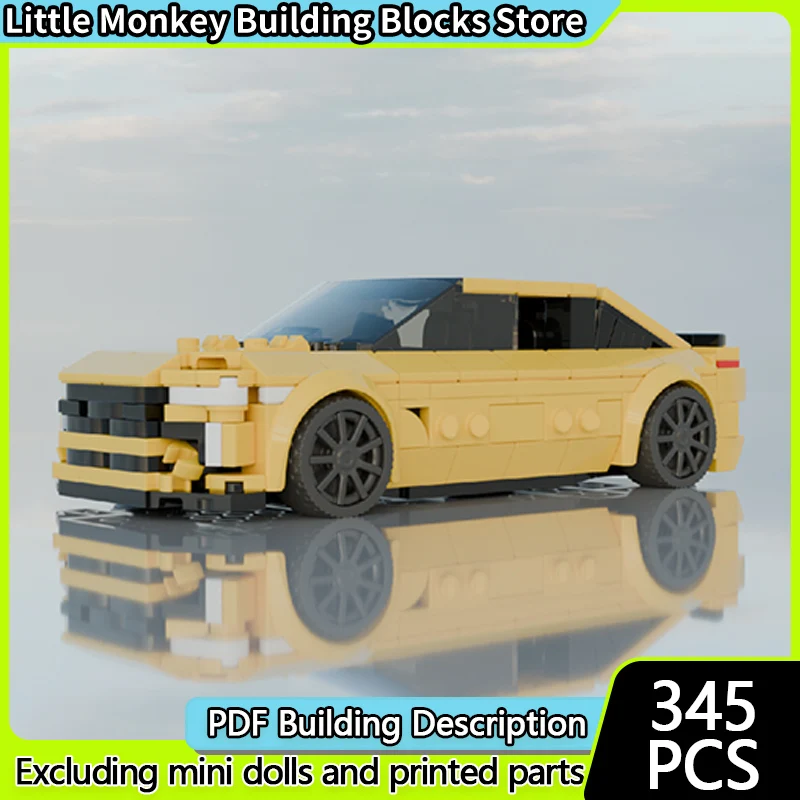 Modelo de carro de corrida de velocidade moc tijolos de construção CT5-V sedan de tamanho médio tecnologia modular crianças presentes de feriado montar brinquedos terno