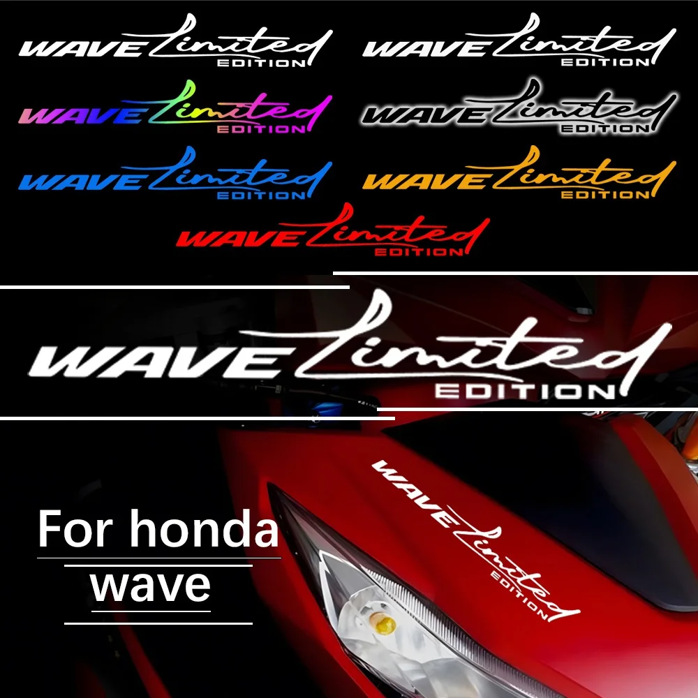 

For Honda Wave Front Fender Reflective Vinyl Motorcycle Stickers Accessories Reflect Waterproof Top Box Fender Decal Accessories