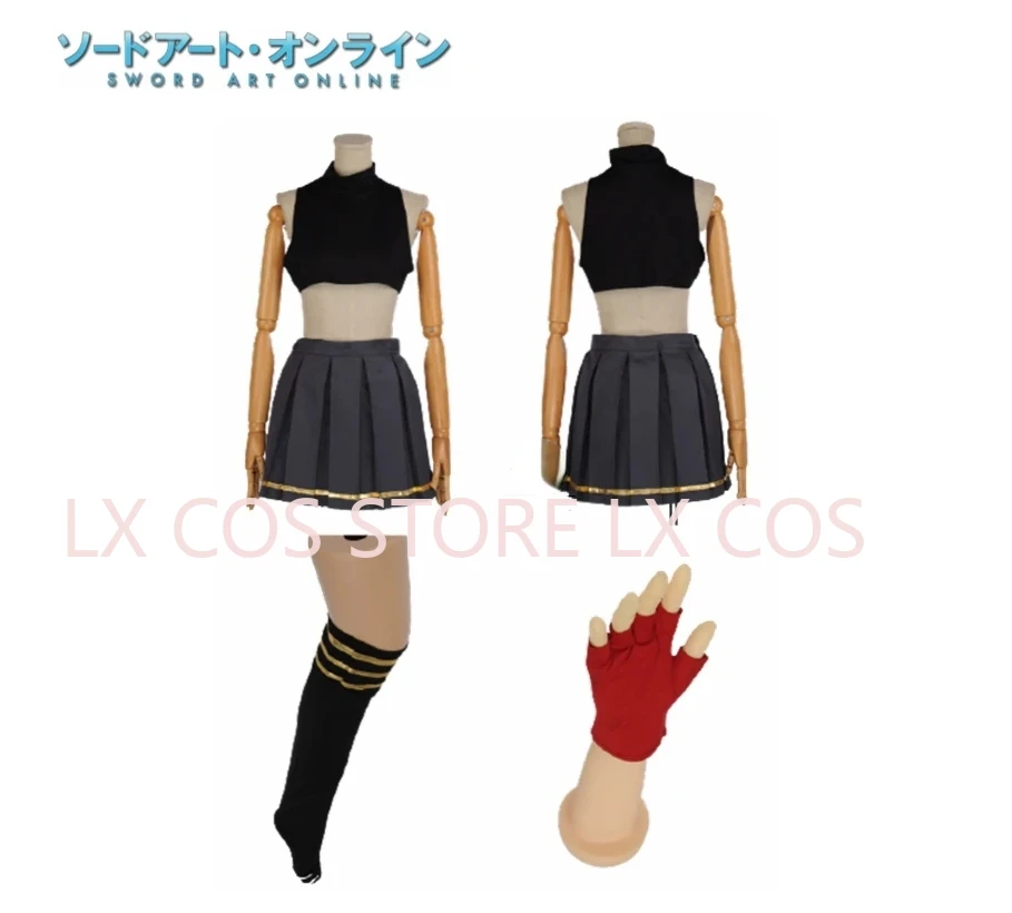 Anime Sao Caitsith Sirika Silica Cosplay Kostuum Maat Aangepast