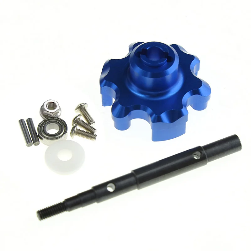 Metal Transmission Cush Drive Housing with Drive Input Shaft for Traxxas 1/5 X-Maxx 6S 8S 4X4 RC Car Upgrade Parts