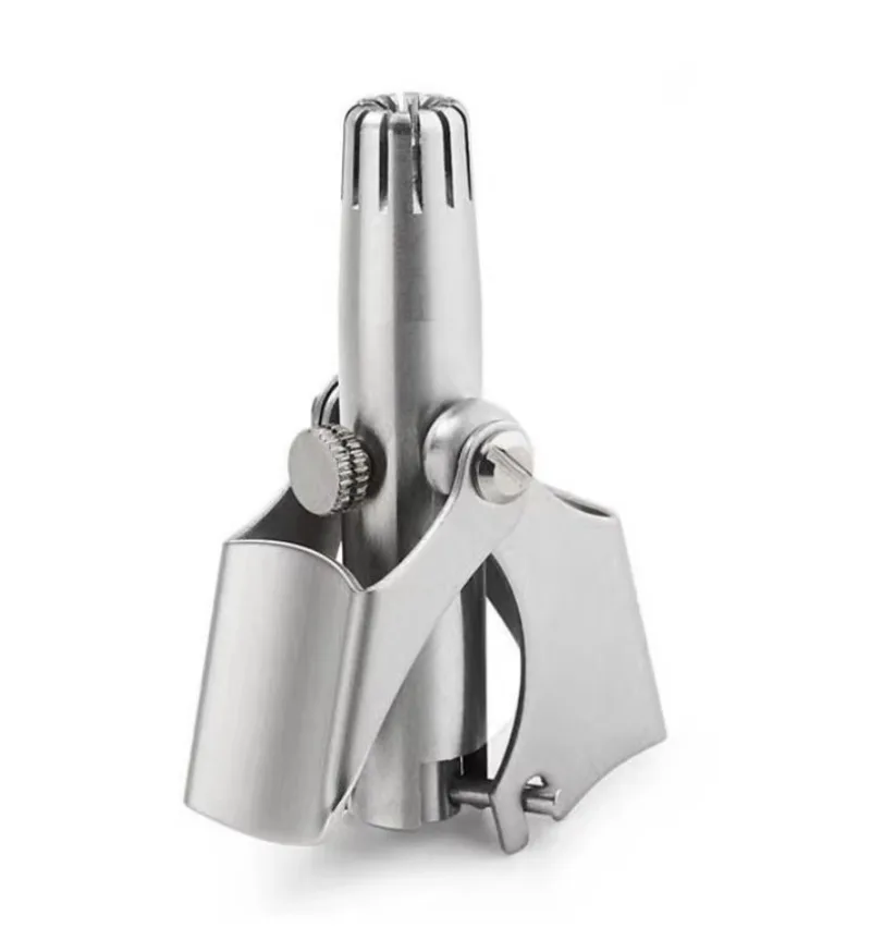 ماكينة تشذيب شعر الأنف والأذن اليدوية المحمولة المصنوعة من الفولاذ المقاوم للصدأ