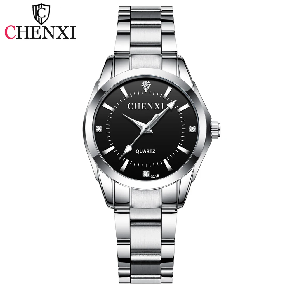 CHENXI New Lady Watch Steel Band Women Fashion Rhinestone Quartz Watch Women's Wrist Watches Female Dress Clock relogio feminino