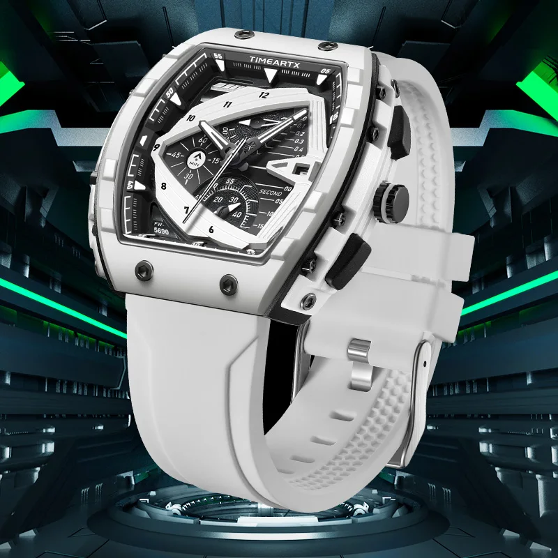 

TIMEARTX Men's Premium Watch 45mm Large Dial Chronograph Quartz Watch Luxury Fashion Gift Watch For Men Father Day Gifts