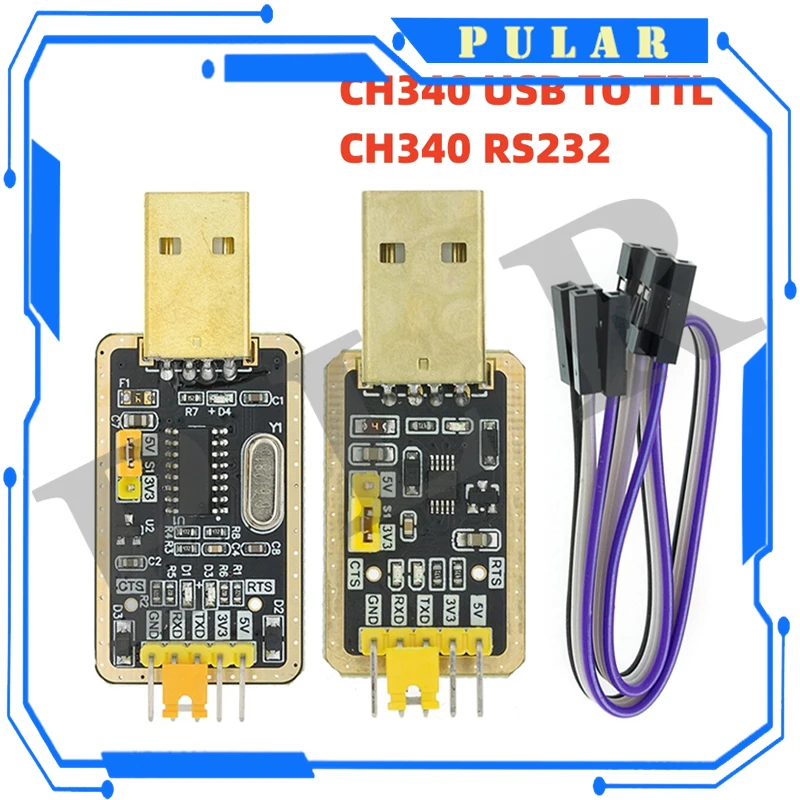 1Pc PLR CH340 Module Instead Of PL2303 CH340G CH340E RS232 To TTL Module Upgrade USB To Serial Port In Nine Brush Plate For Ardu