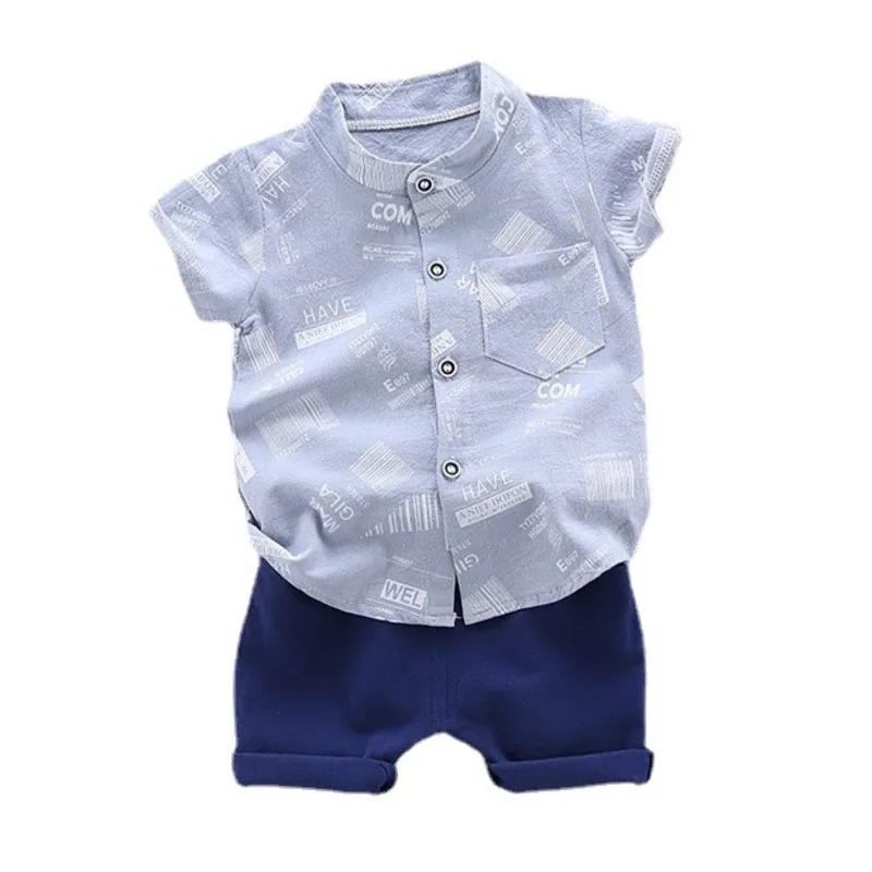 

New Summer Baby Boys Clothes Suit Children Casual Shirt Shorts 2Pcs/Sets Infant Outfits Toddler Sports Costume Kids Tracksuits