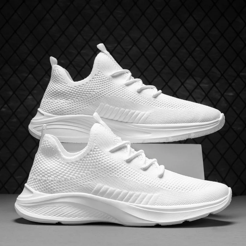 

New Summer White Sports Fashion Shoes for Men Women Casual Sneaker Trendy Athletic Comfortable Mesh Trail Plus Large Size 35-47