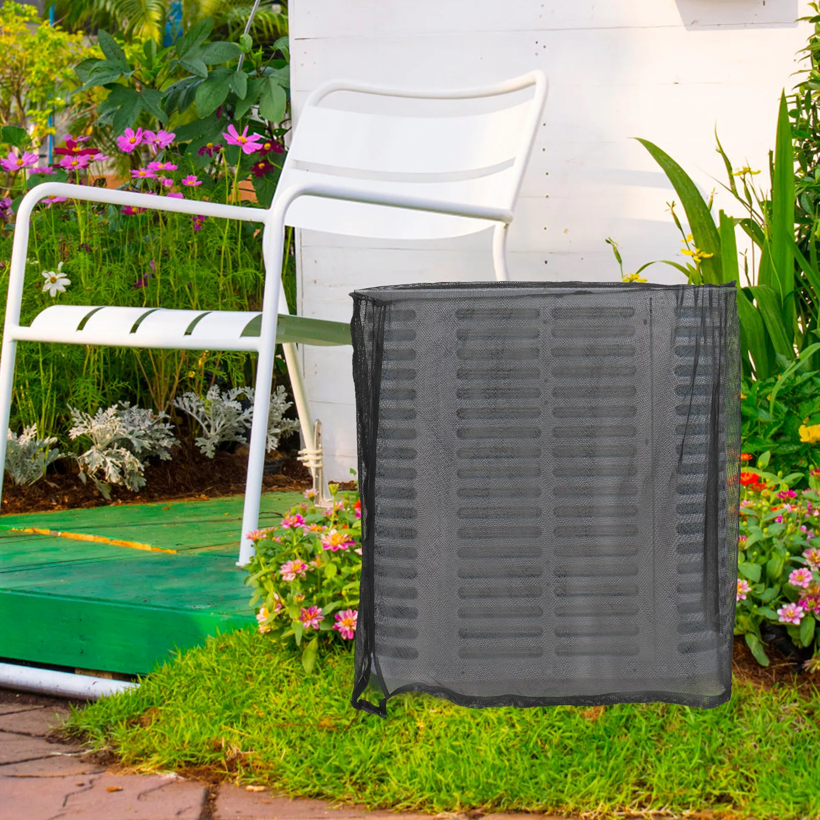 

Air Conditioner Cover Outdoor Window Ac Unit Protective Mesh Shield Breathable Full Coverage for Central Ac Units Easy
