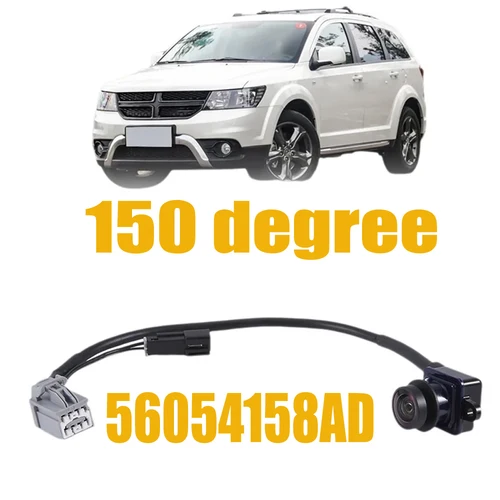 Imagen 2 del producto 【OE #   56054158AB/AD/AE/AF】Cámara de respaldo de visión trasera para Dodge Journey 2011-2020 2.4L/3.6L V6 - Visión HD, resistente al agua, Plug & Play
