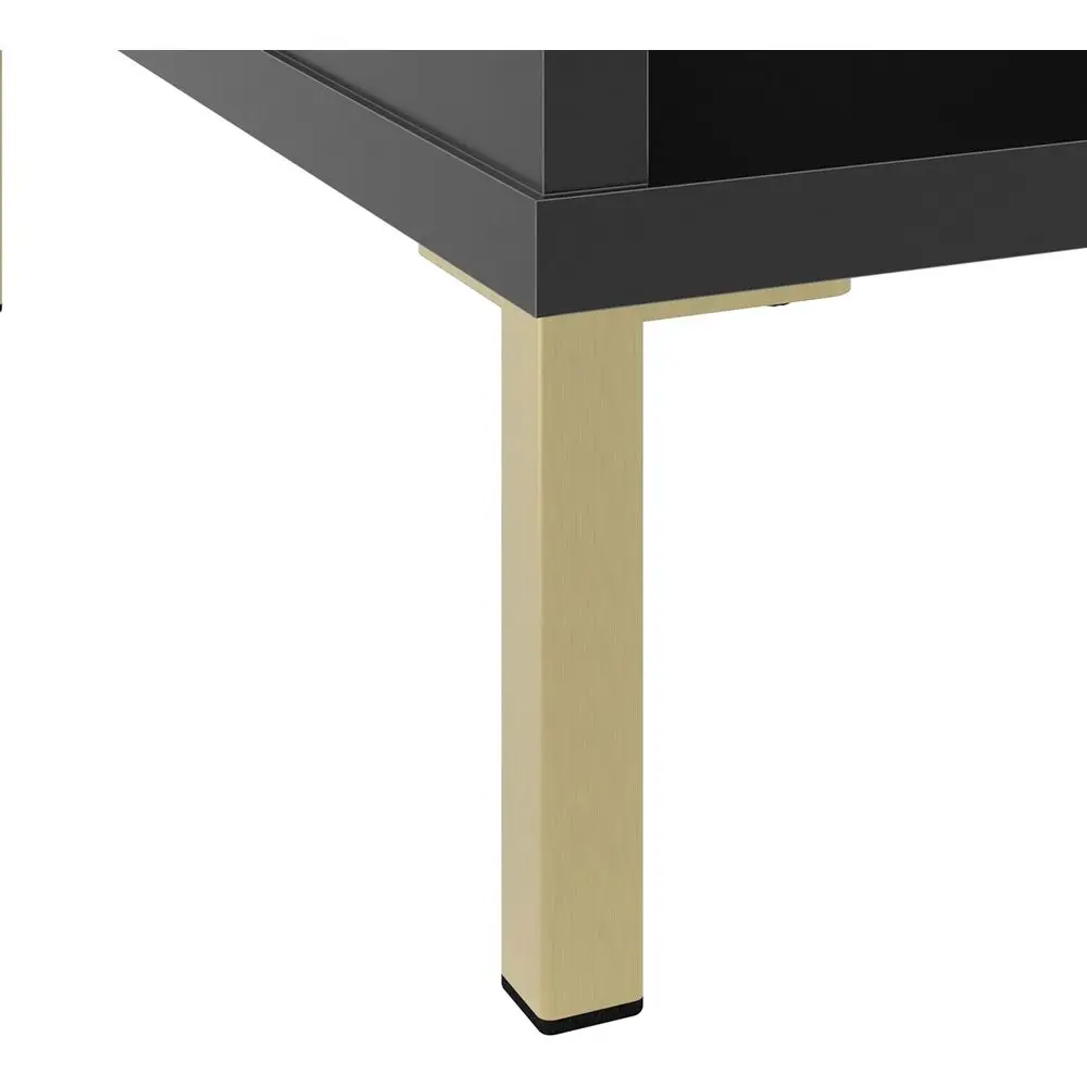 Storage Coffee Table from Essence Collection, Black Stipple Finish for Living Room