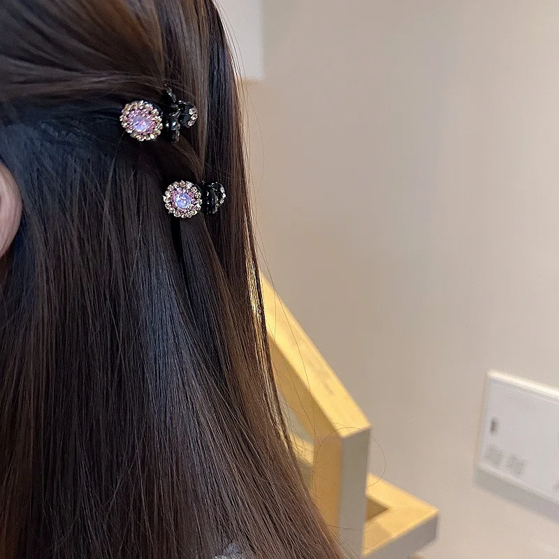 

Small Rhinestone Hair Claw Hairpin Women Crystal Hair Clips Crab Clips Female Hairgrip Fashion Hair Accessories Jewelry
