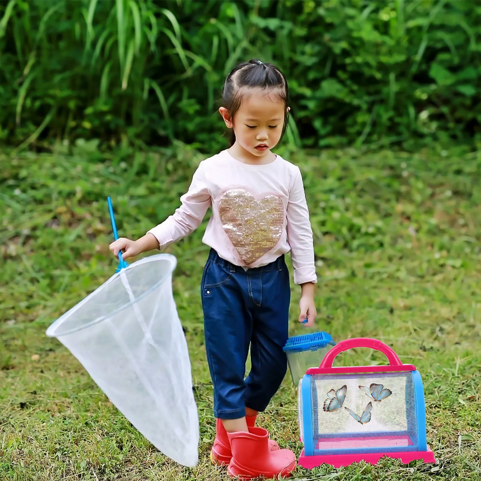Kids Outdoor House - 1 Juego de Jaula Portátil y