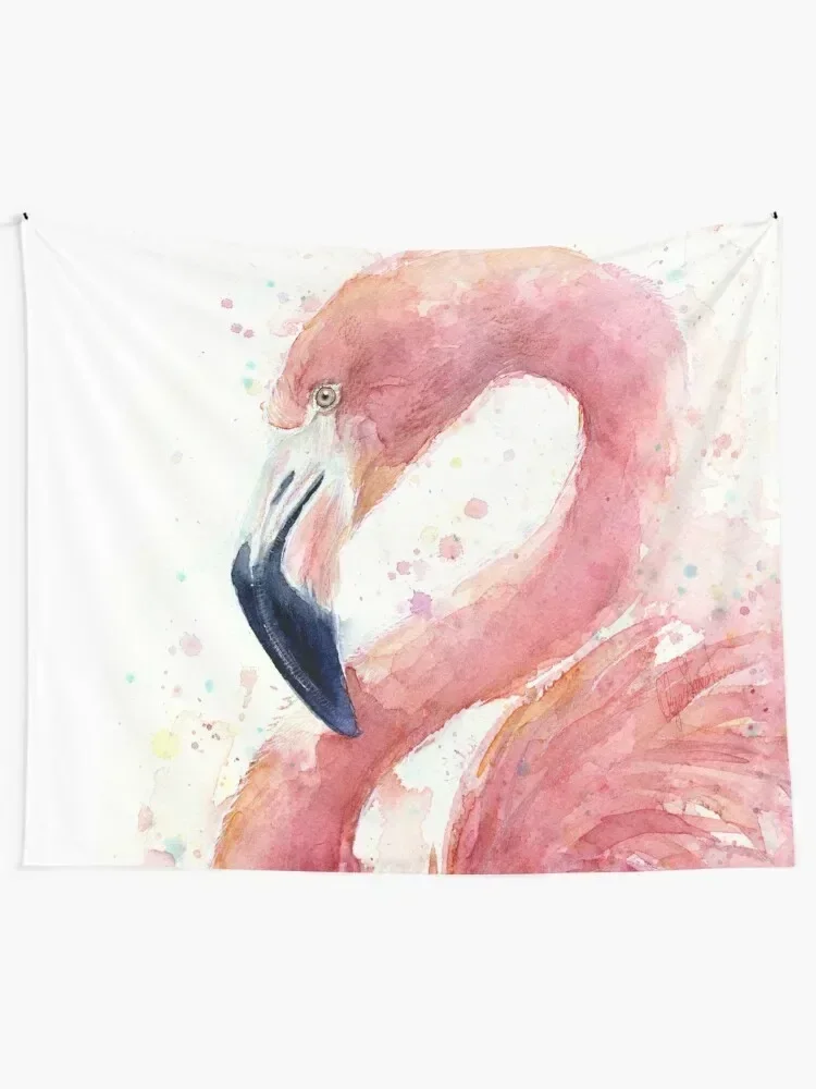 Flamingo Watercolor Tapestry Decorative Wall Murals Carpet Wall Art Mural Wallpaper Tapestry