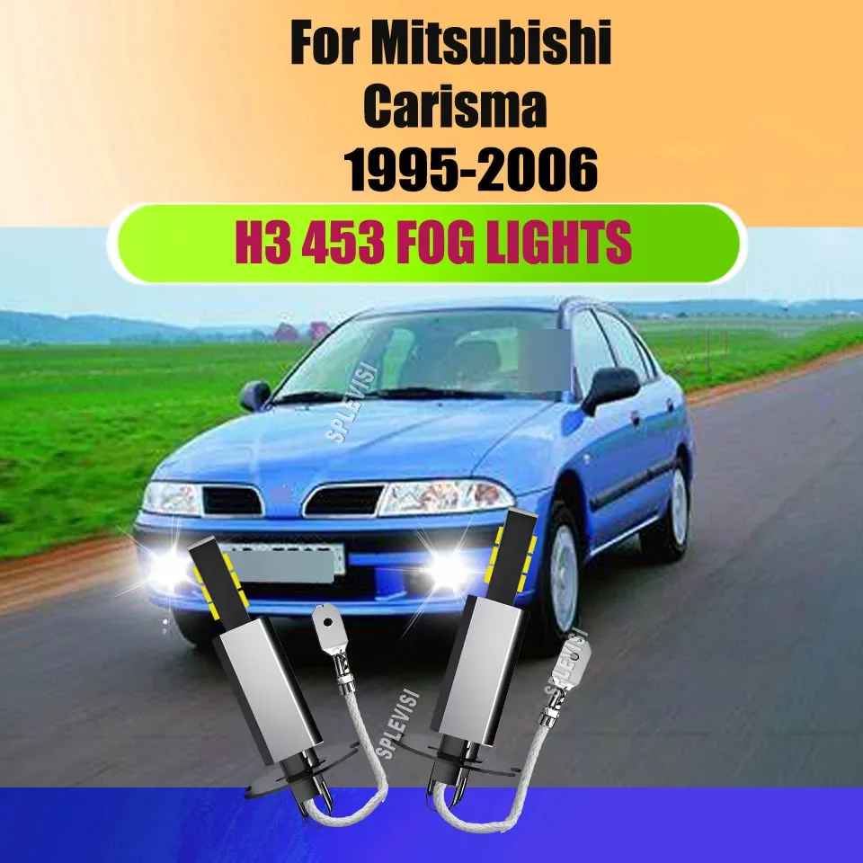 H3 Off-Road LED Fog Lights - 600LM Output  For Mitsubishi Carisma 1995 1996 1997 1998 1999 2000 2001 2002 2003 2004 2005 2006