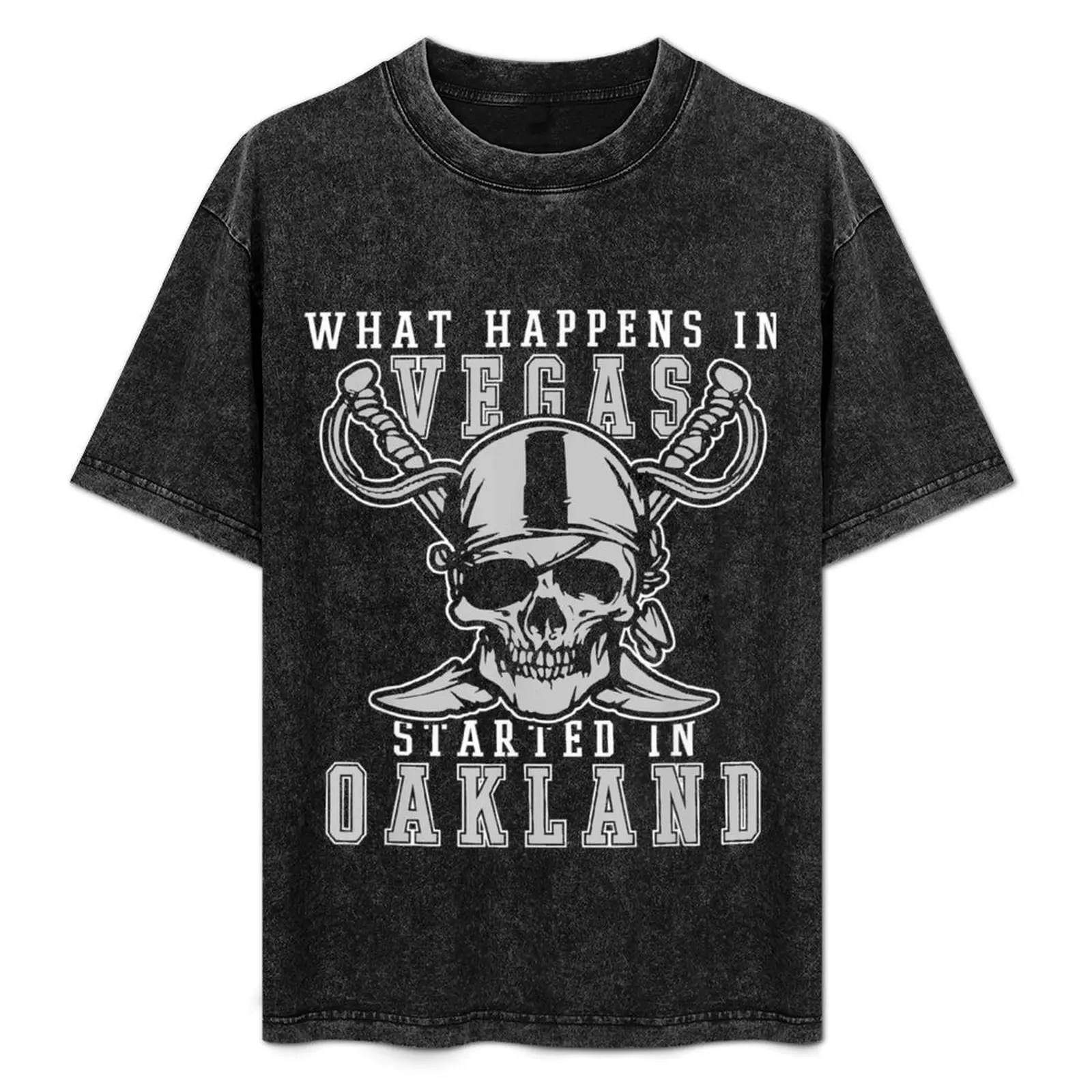 

What Happens In Vegas Started In Oakland Football T-Shirt Outdoor Activity Sports T-Shirt