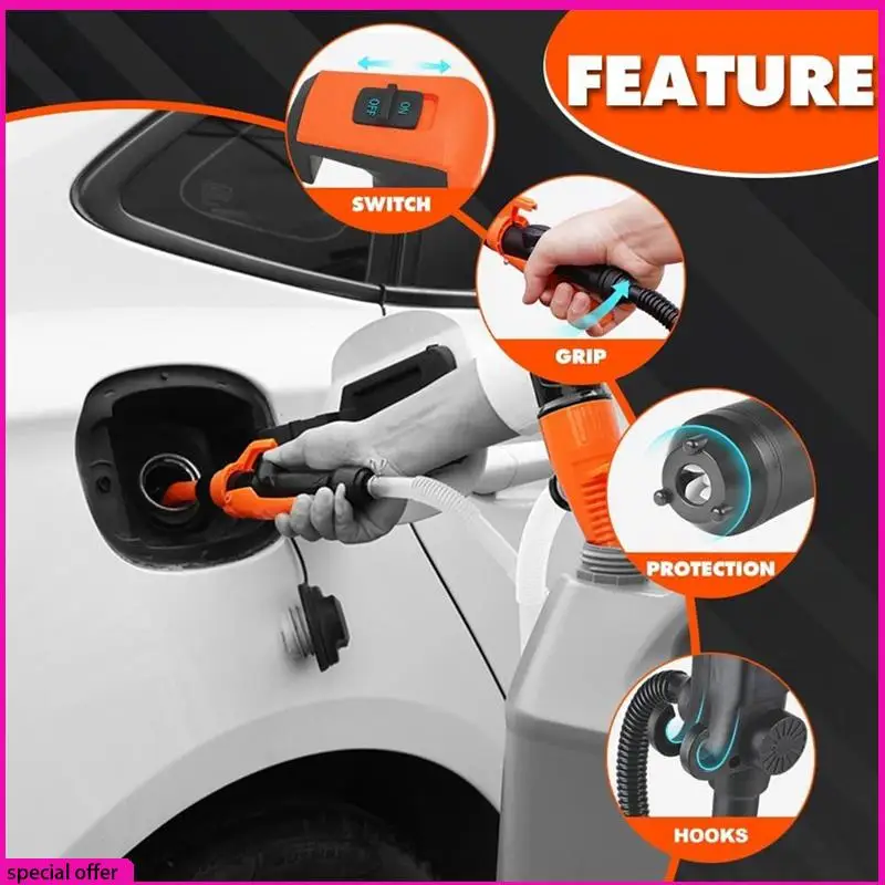 

A65Z Portable Power Battery Pump,Portable Battery Pump For Gas,Fuel,Diesel, Water Transfer, Upgraded Hand Fuel Transfer Pump