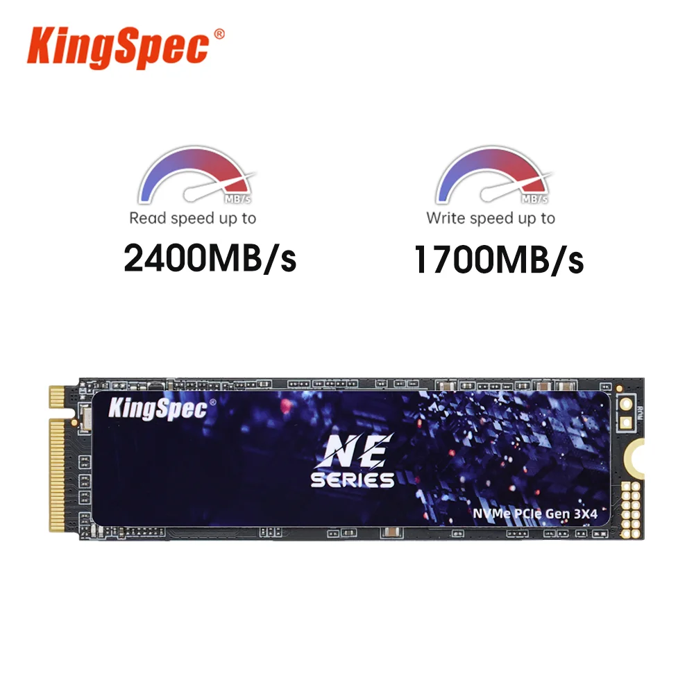 KingSpec disco duro interno para ordenador portátil y de escritorio, unidad de estado sólido de 256GB, 512GB, 1TB, 128GB, M.2, NMVe 2280, PCIe 3,0