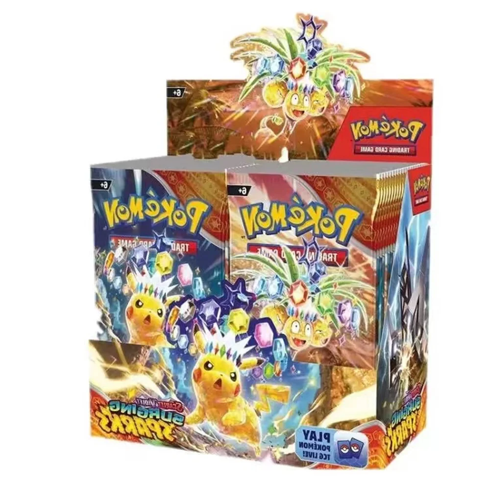 Pokemon Card Obsidian Flames Surging Sparks Scarlet & Violet Booster Box Trading Card Game Battle Energy Collection Cards Toys