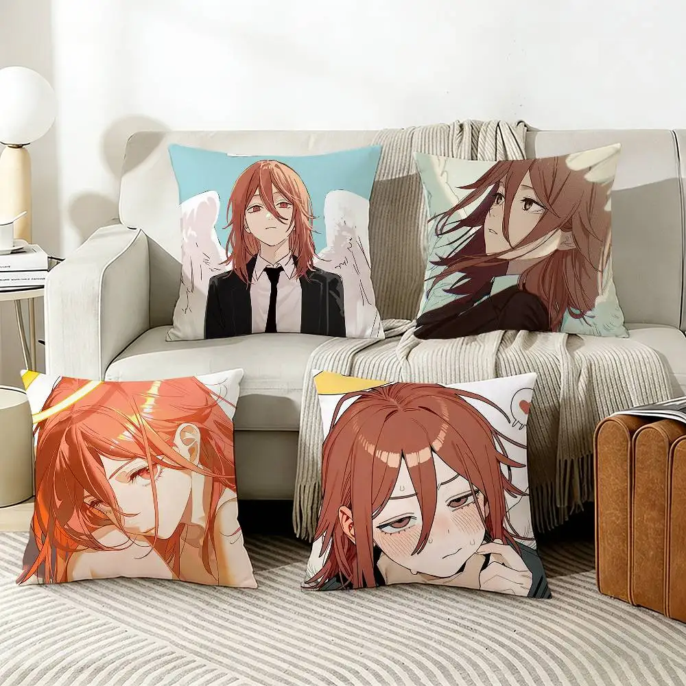 Cute A-Angel DevilS Kawaii Pillow Case Living Room Sofa Cushion Cover Suitable For Home Bedroom Room Decoration