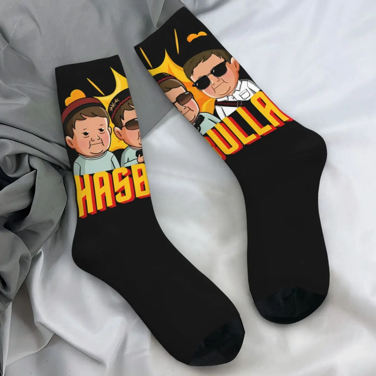 Hasbulla Socks conor mcgregor Vintage Stockings Spring Anti-Slip Men's Socks Soft Breathable Custom Running Socks