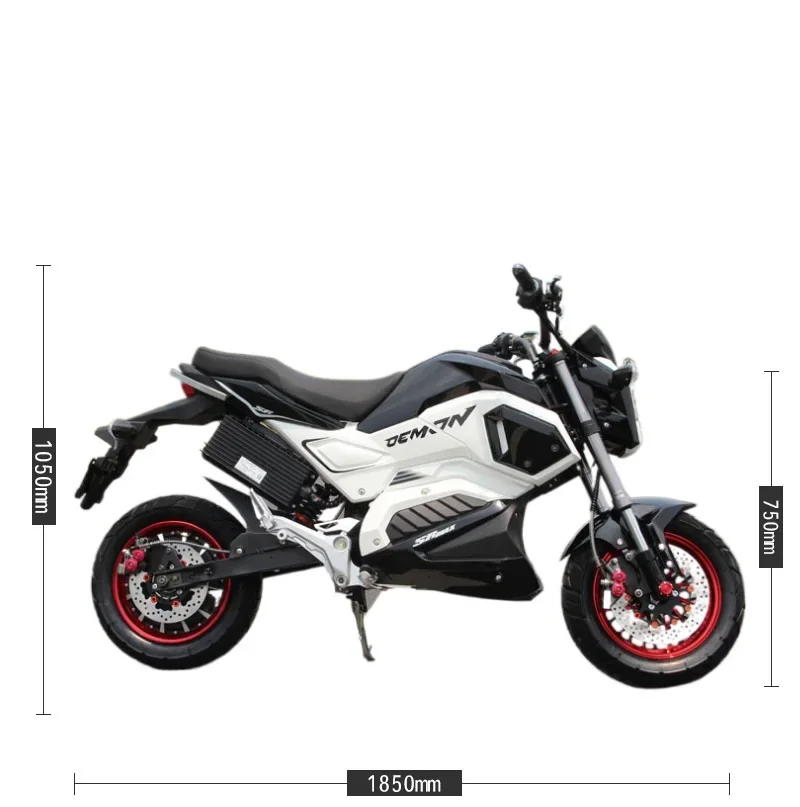 The latest new energy  high speedExport certified customizable 1500W high power high capacity racing adult electric motorcycle